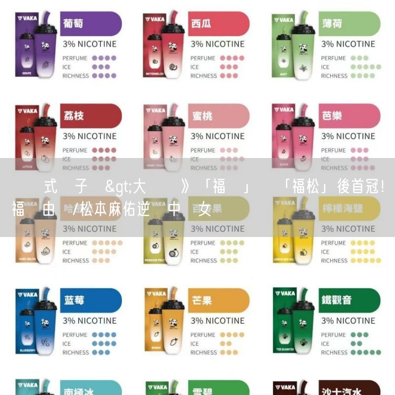 拋棄式電子煙>大馬賽》「福廣」變「福松」後首冠！福島由紀/松本麻佑逆轉中國女雙